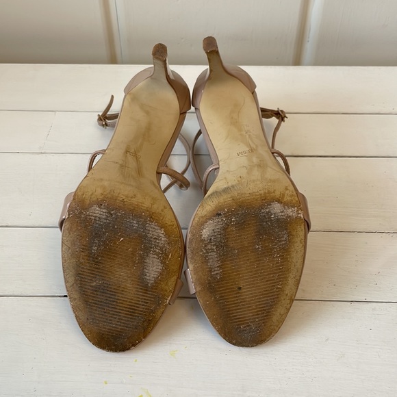 Steve Madden Strappy Stilettos, Tan, W 8.5 - Picture 6 of 7